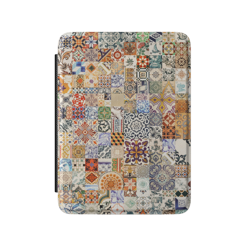 Portuguese Tile Print Kindle Case - Kindle 6 inch case, main photo