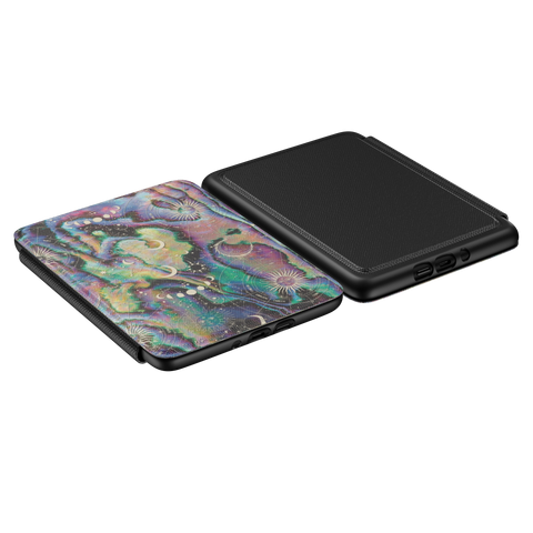 Zodiac Abalone Print Kindle Case