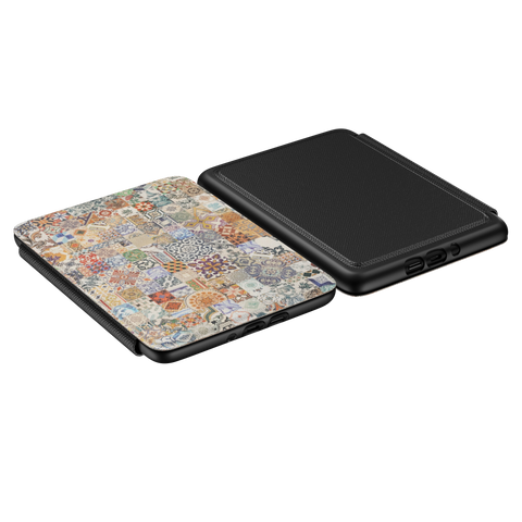 Portuguese Tile Print Kindle Case - Kindle 6 inch case, additional angle
