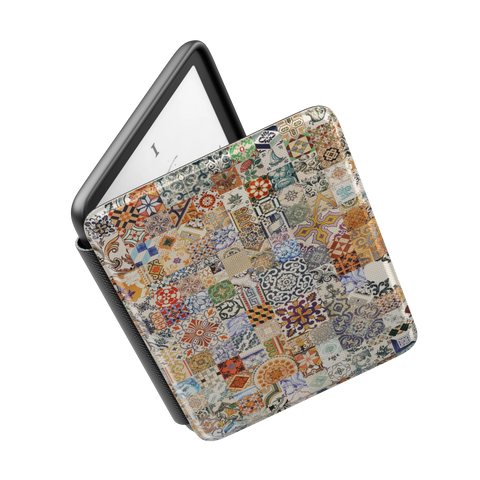 Portuguese Tile Print Kindle Case - Kindle 6 inch case, additional angle