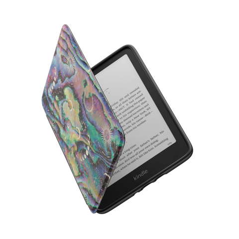 Zodiac Abalone Print Kindle Case