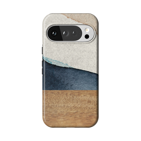 Rustic Watercolor & Wood Print Tough Phone Case for Pixel 10 Pro - The Urban Flair