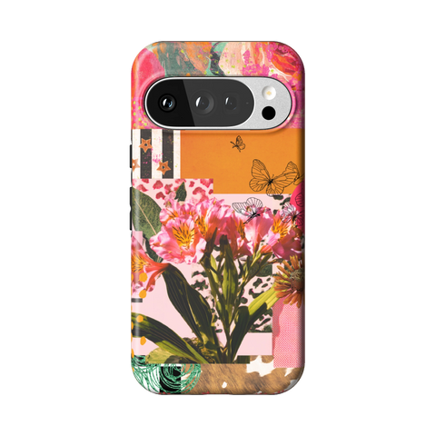 Maximalist Bloom Collage Tough Phone Case for Pixel 10 Pro - The Urban Flair