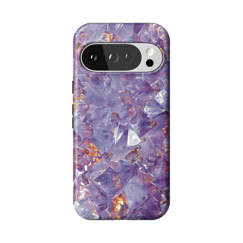 Raw Amethyst Crystal Tough Phone Case for Pixel 10 Pro - The Urban Flair
