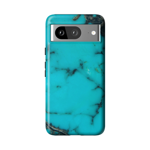 Turquoise Stone Print Tough Phone Case for Pixel 8 - The Urban Flair