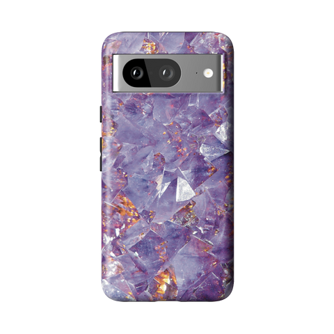 Raw Amethyst Crystal Tough Phone Case for Pixel 8 - The Urban Flair