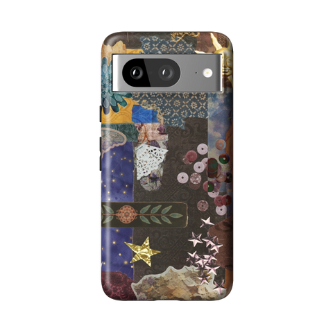 Whimsy Mixed Media Collage Tough Phone Case for Pixel 8 - The Urban Flair