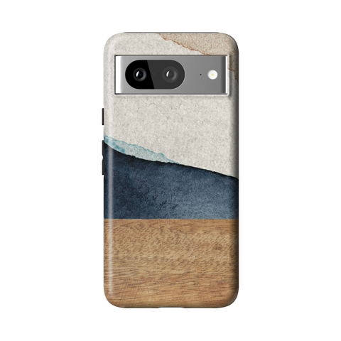 Rustic Watercolor & Wood Print Tough Phone Case for Pixel 8 - The Urban Flair