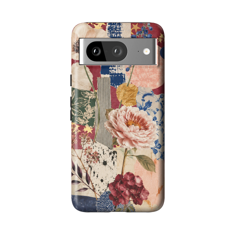 Rustic Botanical Collage Tough Phone Case for Pixel 8 - The Urban Flair
