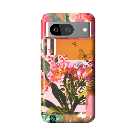 Maximalist Bloom Collage Tough Phone Case for Pixel 8 - The Urban Flair