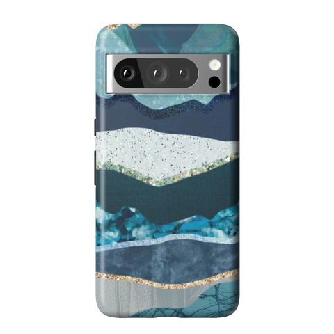 Teal Mountain Landscape Tough Phone Case for Pixel 8 Pro - The Urban Flair