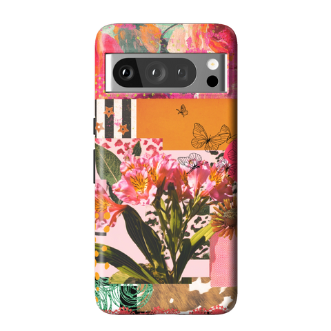 Maximalist Bloom Collage Tough Phone Case for Pixel 8 Pro - The Urban Flair