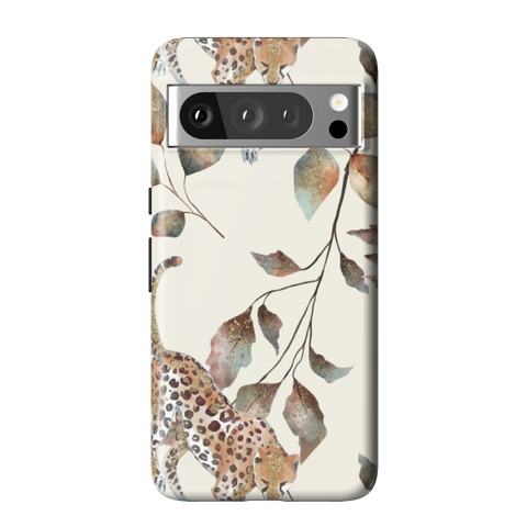 Autumn Cheetah Botanical Tough Phone Case for Pixel 8 Pro - The Urban Flair