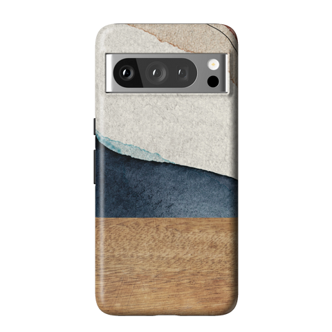 Rustic Watercolor & Wood Print Tough Phone Case for Pixel 8 Pro - The Urban Flair