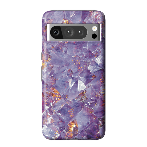 Raw Amethyst Crystal Tough Phone Case for Pixel 8 Pro - The Urban Flair