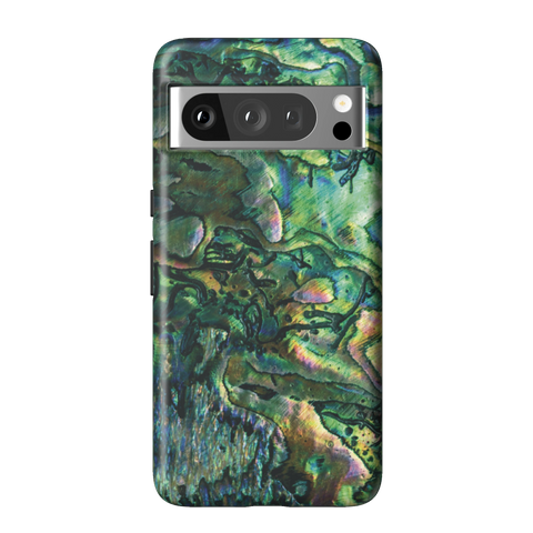 Green Abalone Shell Tough Phone Case for Pixel 8 Pro - The Urban Flair