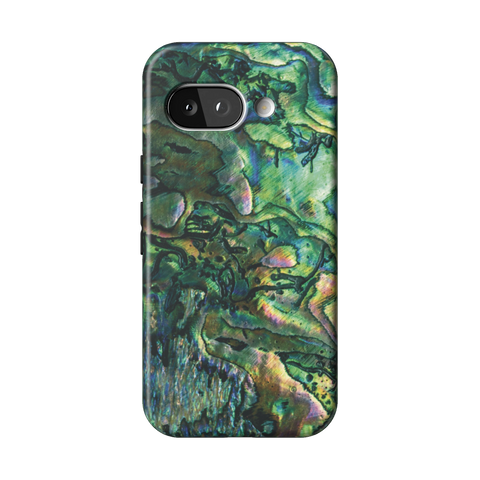 Green Abalone Shell Tough Phone Case for Pixel 9a - The Urban Flair