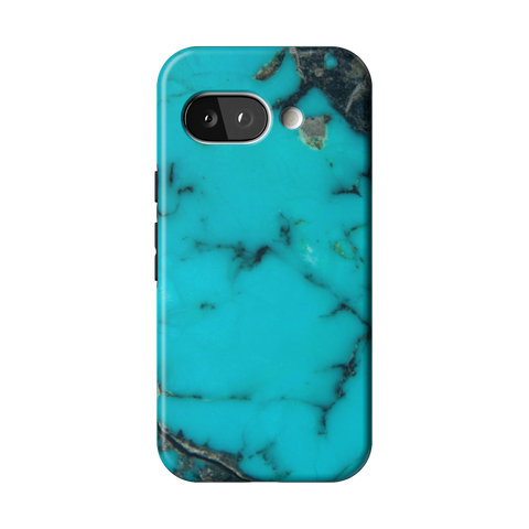 Turquoise Stone Print Tough Phone Case for Pixel 9a - The Urban Flair