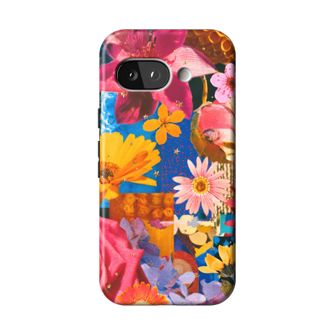 Summer Flower Collage Tough Phone Case for Pixel 9a - The Urban Flair