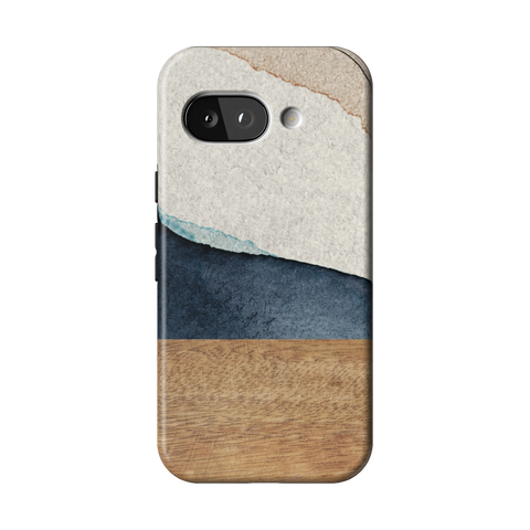 Rustic Watercolor & Wood Print Tough Phone Case for Pixel 9a - The Urban Flair