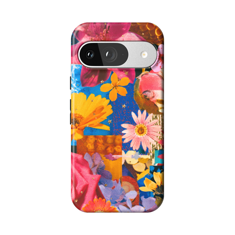 Summer Flower Collage Tough Phone Case for Pixel 9 - The Urban Flair