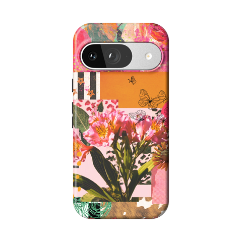 Maximalist Bloom Collage Tough Phone Case for Pixel 9 - The Urban Flair