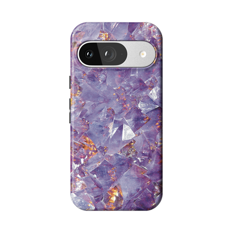 Raw Amethyst Crystal Tough Phone Case for Pixel 9 - The Urban Flair