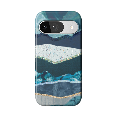 Teal Mountain Landscape Tough Phone Case for Pixel 9 - The Urban Flair