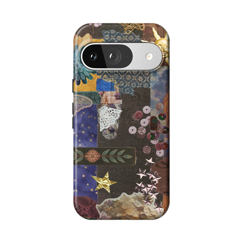 Whimsy Mixed Media Collage Tough Phone Case for Pixel 9 - The Urban Flair