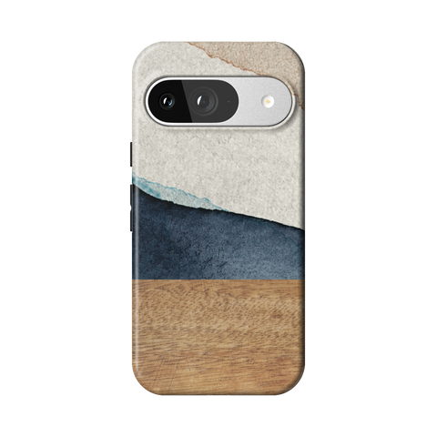 Rustic Watercolor & Wood Print Tough Phone Case for Pixel 9 - The Urban Flair