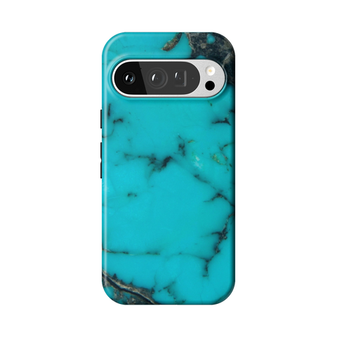 Turquoise Stone Print Tough Phone Case for Pixel 9 Pro - The Urban Flair