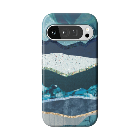 Teal Mountain Landscape Tough Phone Case for Pixel 9 Pro - The Urban Flair