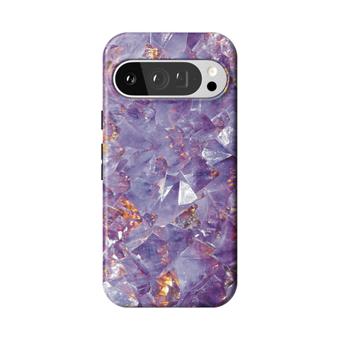 Raw Amethyst Crystal Tough Phone Case for Pixel 9 Pro - The Urban Flair