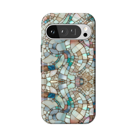 Mermaid Stained Glass Tough Phone Case for Pixel 9 Pro - The Urban Flair