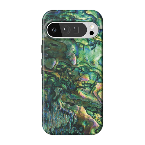Green Abalone Shell Tough Phone Case for Pixel 9 Pro XL - The Urban Flair