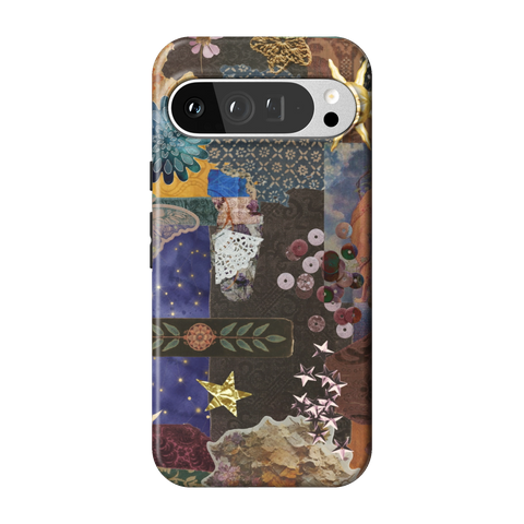 Whimsy Mixed Media Collage Tough Phone Case for Pixel 9 Pro XL - The Urban Flair