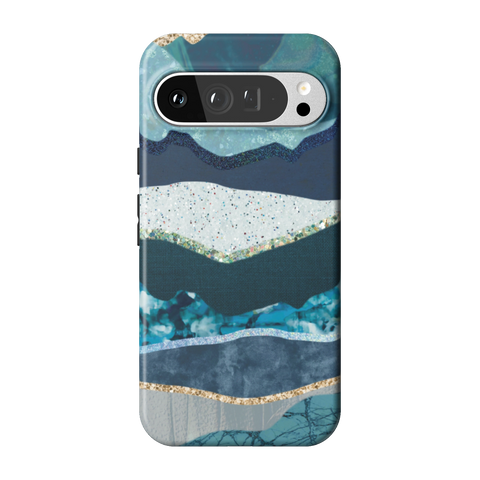 Teal Mountain Landscape Tough Phone Case for Pixel 9 Pro XL - The Urban Flair