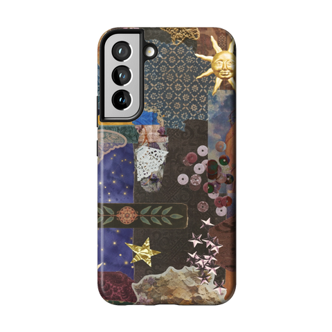 Whimsy Mixed Media Collage Tough Phone Case for Galaxy S22 Plus - The Urban Flair
