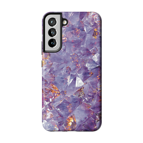 Raw Amethyst Crystal Tough Phone Case for Galaxy S22 Plus - The Urban Flair