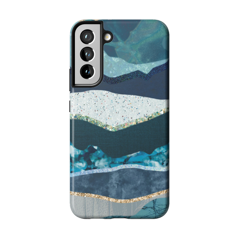 Teal Mountain Landscape Tough Phone Case for Galaxy S22 Plus - The Urban Flair