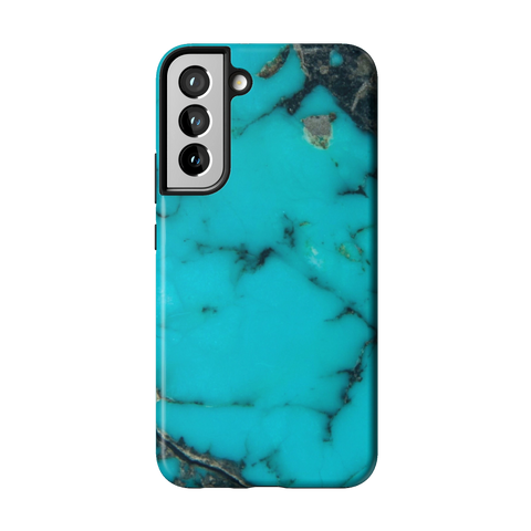 Turquoise Stone Print Tough Phone Case for Galaxy S22 Plus - The Urban Flair