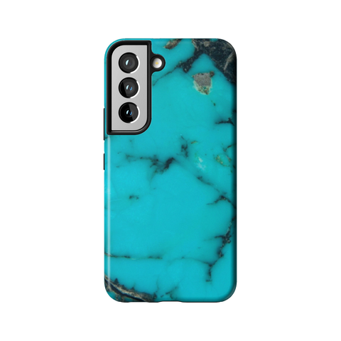 Turquoise Stone Print Tough Phone Case for Galaxy S22 - The Urban Flair