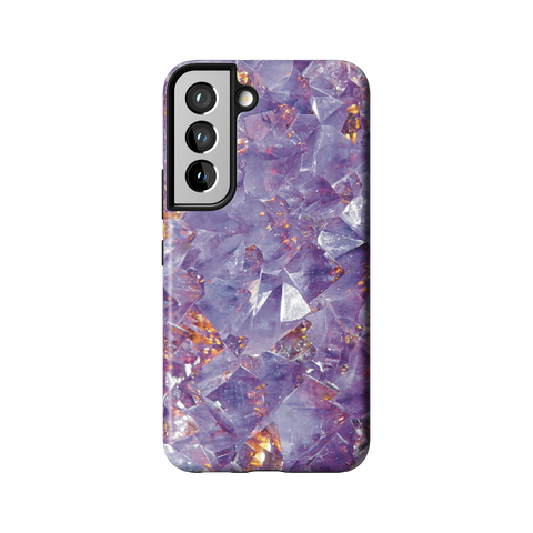 Raw Amethyst Crystal Tough Phone Case for Galaxy S22 - The Urban Flair