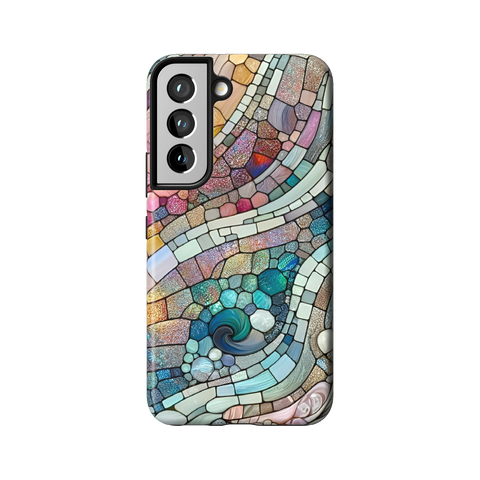 Pastel Stained Glass Tough Phone Case for Galaxy S22 - The Urban Flair