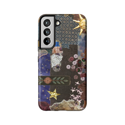 Whimsy Mixed Media Collage Tough Phone Case for Galaxy S22 - The Urban Flair