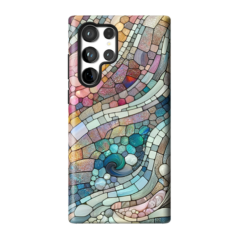Pastel Stained Glass Tough Phone Case for Galaxy S22 Ultra - The Urban Flair