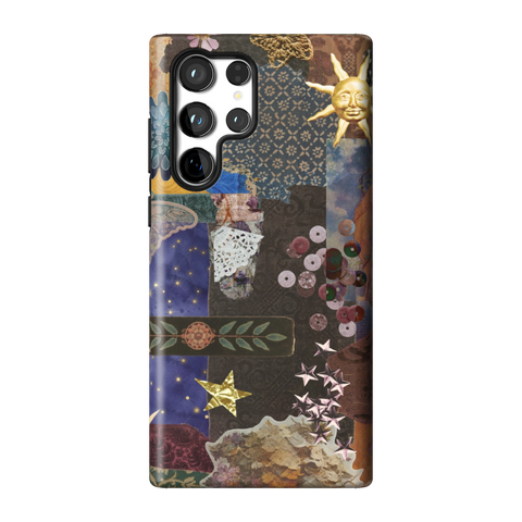 Whimsy Mixed Media Collage Tough Phone Case for Galaxy S22 Ultra - The Urban Flair