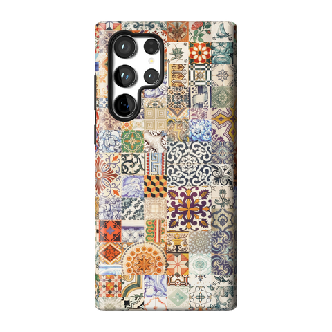 Real Portuguese Tiles Tough Phone Case for Galaxy S22 Ultra - The Urban Flair