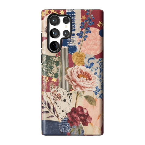Rustic Botanical Collage Tough Phone Case for Galaxy S22 Ultra - The Urban Flair