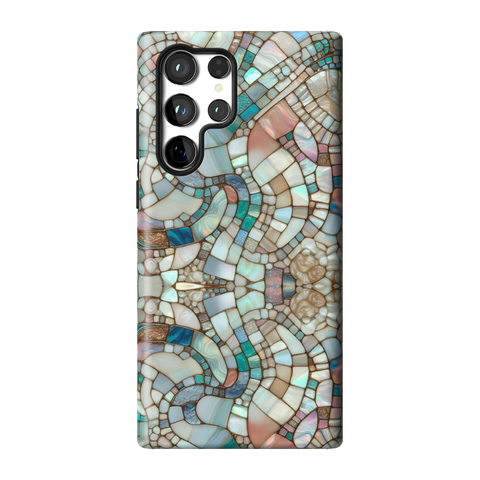 Mermaid Stained Glass Tough Phone Case for Galaxy S22 Ultra - The Urban Flair